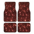 thumbnail image 1 of Fuzoiu Red Glitter Texture Print Carpet Floor Mats for Car,Car Foot Mat Set,Universal Fit 4 Piece Mat Pad Set,Fits Most Cars Trucks Vans Sedans SUV Auto Carpet Mat Se, 1 of 7