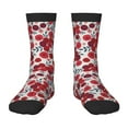 thumbnail image 1 of Fuzoiu Red Hawthorn Print Kids Socks For Boys Girls,Grip Crew Socks with Non Slip,Lightweight Stretch Crew Socks,Toddlers Crew Boot Socks, 1 of 5