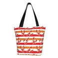 thumbnail image 1 of Fuzoiu Red Lobster Print Large Capacity Shoulder Bag for Women,Large Capacity Office Purse,Laptop Tote Bag,Casual Everyday Tote for Work Beach Travel and Shopping Grocery, 1 of 6