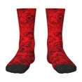 thumbnail image 1 of Fuzoiu Red Rose Print Kids Socks For Boys Girls,Grip Crew Socks with Non Slip,Lightweight Stretch Crew Socks,Toddlers Crew Boot Socks, 1 of 5