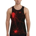 thumbnail image 1 of Fuzoiu Red Spider On The Web Print Men's Workout Tank Tops,Sleeveless Gym Shirt Quick Dry,Fitness Bodybuilding T-Shirt,Muscle Athletic Workout Tee-3X-Large, 1 of 7