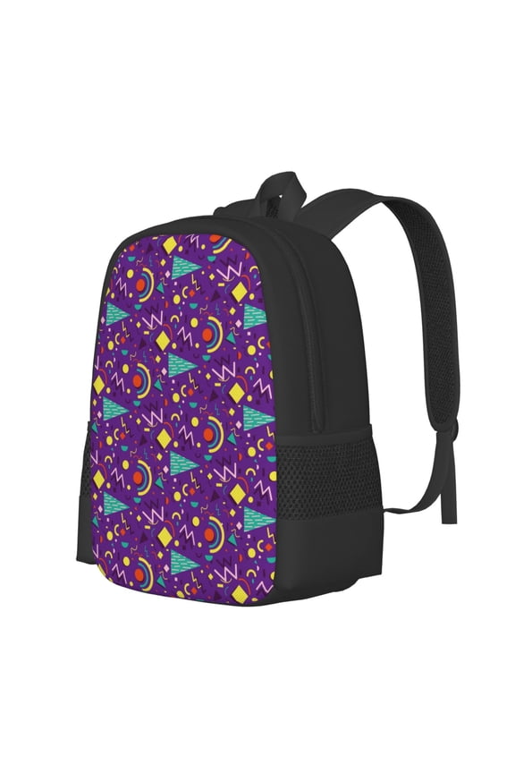 Retro 80s Style Print Large Capacity Backpack,Travel Backpack,Laptop Bag,College School Rucksack Bag,for School, Travel & Outdoor Activities