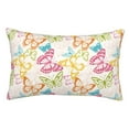 thumbnail image 1 of Fuzoiu Retro Colorful Butterfly Print Pillow Case with Hidden Zipper,Pillow Covers,Soft and Comfortable Pillowcase-20"x30", 1 of 6