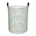 thumbnail image 1 of Fuzoiu Retro Snake Print Circular Hamper,Laundry Basket with Handle,Collapsible Laundry,Dirty Clothes Storage Basket,for Bedroom Bathroom Dorm Living Room-Small, 1 of 6