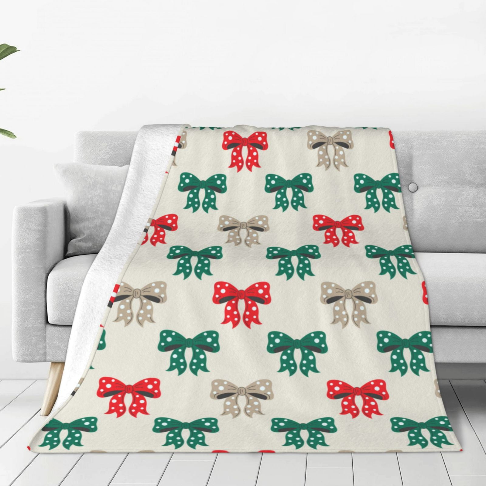Fuzoiu Retro bows Print Ultra-Soft Micro Fleece Blanket,All Seasons ...