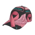 thumbnail image 1 of Fuzoiu Ribbon With Angel Wings Print Adjustable Baseball Cap for Men and Women, Unisex Sports Hat, Sun Protection Hat for Running Workouts and Outdoor Activities All Seasons, 1 of 6
