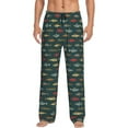 thumbnail image 1 of Fuzoiu River Freshwater Fish Print Men's Pajama Pants,Lounge Pants for Men,Lounge PJ Bottoms,Sleepwear Pants with Drawstring Pockets -Large, 1 of 6