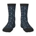 thumbnail image 1 of Fuzoiu Romantic Eiffel Tower Print Kids Socks For Boys Girls,Grip Crew Socks with Non Slip,Lightweight Stretch Crew Socks,Toddlers Crew Boot Socks, 1 of 5