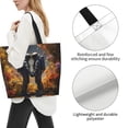 thumbnail image 1 of Fuzoiu Romantic Flower Astronaut Couple Print Tote Bags for Women,Shoulder Bag, Gym Tote,Top Handle Ladies Shoulder Bags for Work Beach Travel and Shopping Grocery, 1 of 9