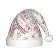 thumbnail image 1 of Fuzoiu Romantic Travel In Paris Print Santa Hat Christmas Hat for kids,Santa Hats with Pompom, Unisex Xmas Holiday Hat for Christmas New Year Festive Party Supplies, 1 of 6