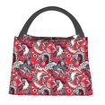 thumbnail image 1 of Fuzoiu Rooster Head Print Portable Insulation Lunch Bag,Large Lunch Box,Container Reusable Leakproof Tote for Work, Travel, and Outdoor Activities, 1 of 6