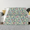 thumbnail image 1 of Fuzoiu Rose Flowers Print Flannel Blanket,Throw Blanket,Flannel Home Decor,Fleece Bed Blankets,Cozy Soft Blanket for Bed, Sofa, Camping, and Travel-60"x50", 1 of 6