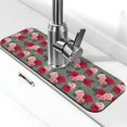 thumbnail image 1 of Fuzoiu Rose Flowers Print Kitchen Faucet Suction Pad, Sink Splash Guard Faucet Mat, Faucet Handle Drip Catcher Tray Drying Mat For Bathroom Kitchen Bathroom Countertop, 1 of 1