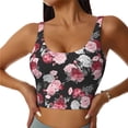 thumbnail image 1 of Fuzoiu Rose Flowers Print Women's Sports Vest,U-Back Sports Tank,Gym Vests,Athletic Sleeveless Shirts,Exercise Undershirts,Yoga, Gym, and Dance Wear-XX-Large, 1 of 8