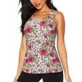 thumbnail image 1 of Fuzoiu Rose Mix Leopard 4 Print Women's Workout Tank Top,Athletic Racerback Sports Tank,Tops Sleeveless Running Loose Fit Yoga Tops,Active Shirts for Yoga, Running, and Gym-Medium, 1 of 1