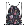 thumbnail image 1 of Fuzoiu Roses Flowers Print Drawstring Backpack for Gym, Travel, Yoga,Sports Sackpack String Bag for Women Men-Small, 1 of 6