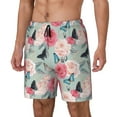 thumbnail image 1 of Fuzoiu Roses and Butterflies Print Men's Swim Shorts,Quick-Dry Double-Layer Swim Trunks,Board Trunks,Beach Shorts Swimwear Bathing Suits-, 1 of 6