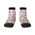 thumbnail image 1 of Fuzoiu Rugby Style Print Adult Socks, Crew Moisture-wicking Socks, Unisex Cushion Crew Socks,Casual Sports Ankle Socks, 1 of 7