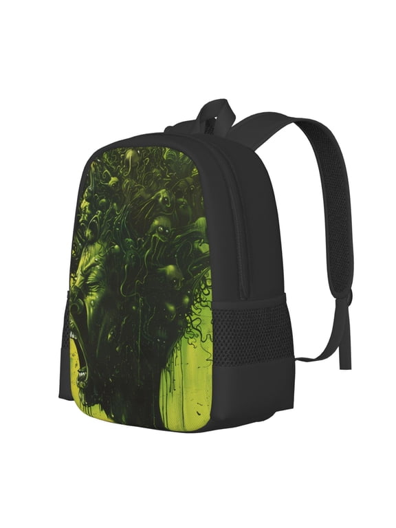 Screaming Horror Art Print Large Capacity Backpack,Travel Backpack,Laptop Bag,College School Rucksack Bag,for School, Travel & Outdoor Activities