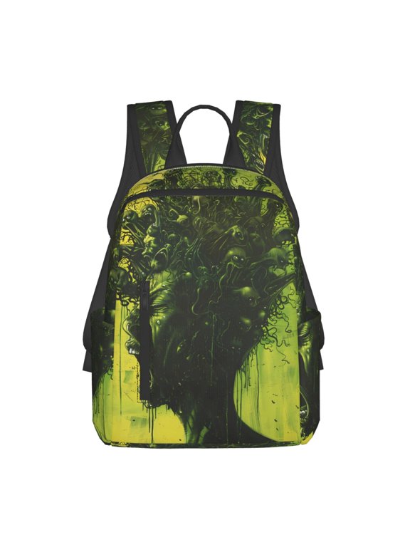 Screaming Horror Art Print Lightweight Daypack,Weekender Bag for Men and Women, Travel Backpack with Padded Straps for School, Travel & Work