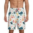 thumbnail image 1 of Fuzoiu Sea Life 1 Print Pajama Shorts for Men, Men's Pajama Bottoms,Mens Lounge Sleepwear,Pajama Pants with Pocket-4X-Large, 1 of 6