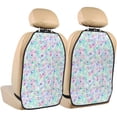thumbnail image 1 of Fuzoiu Sequins Print 2 Pack Kick Mat Back Seat Protector With 3 Storage Pockets, Universal Car Seat Back Organizer For Kids Pets, Waterproof Backseat Protector For Most Car, 1 of 8