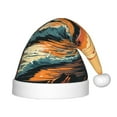 thumbnail image 1 of Fuzoiu Serene Ocean Sunset Print Santa Hat Christmas Hat for kids,Santa Hats with Pompom, Unisex Xmas Holiday Hat for Christmas New Year Festive Party Supplies, 1 of 6