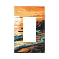 thumbnail image 1 of Fuzoiu Serene Ocean Sunset Print Single Duplex Outlet Cover Plate, Light Switch Cover, for Receptacle Light Switch, Switch Cover Decorative Wallplate-Style U, 1 of 6