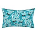 thumbnail image 1 of Fuzoiu Shark Wearing Sunglasses Print Pillow Case with Hidden Zipper,Pillow Covers,Soft and Comfortable Pillowcase-16"x24", 1 of 6