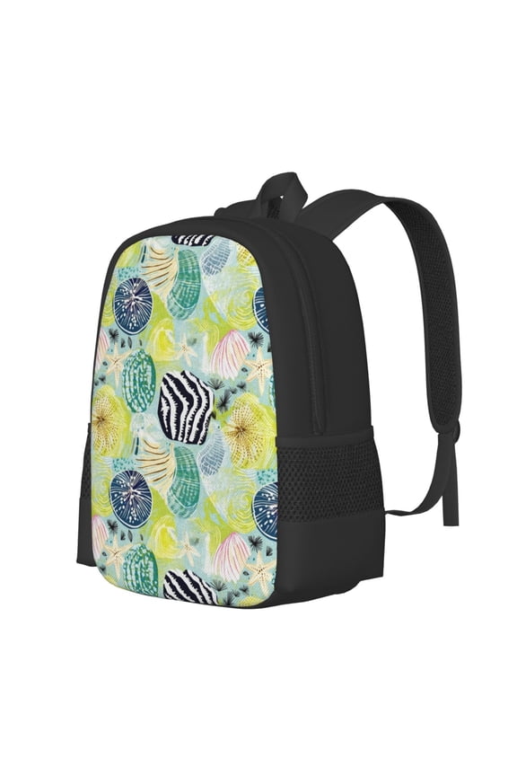 Shell Clam Print Large Capacity Backpack,Travel Backpack,Laptop Bag,College School Rucksack Bag,for School, Travel & Outdoor Activities