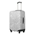 thumbnail image 1 of Fuzoiu Silver Glitter Print Suitcase Cover,Washable Luggage Covers for Suitcase,Elastic Luggage Protector Cover,Scratch Resistant Travel Suitcase Covers-X-Large, 1 of 7