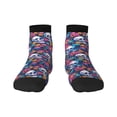 thumbnail image 1 of Fuzoiu Skull Daisy Print Adult Socks, Crew Moisture-wicking Socks, Unisex Cushion Crew Socks,Casual Sports Ankle Socks, 1 of 7