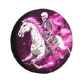 thumbnail image 1 of Fuzoiu Skull White Horse Print Universal Spare Tire Cover with Buckle Strap, Waterproof Wheel Covers for Jeep, Trailer, RV, Truck and All Car-17 inch, 1 of 6