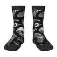 thumbnail image 1 of Fuzoiu Skull bird bat spider Print Kids Socks For Boys Girls,Grip Crew Socks with Non Slip,Lightweight Stretch Crew Socks,Toddlers Crew Boot Socks, 1 of 5