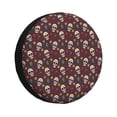 thumbnail image 1 of Fuzoiu Skull colorful flower Print Universal Spare Tire Cover with Buckle Strap, Waterproof Wheel Covers for Jeep, Trailer, RV, Truck and All Car-16 inch, 1 of 6