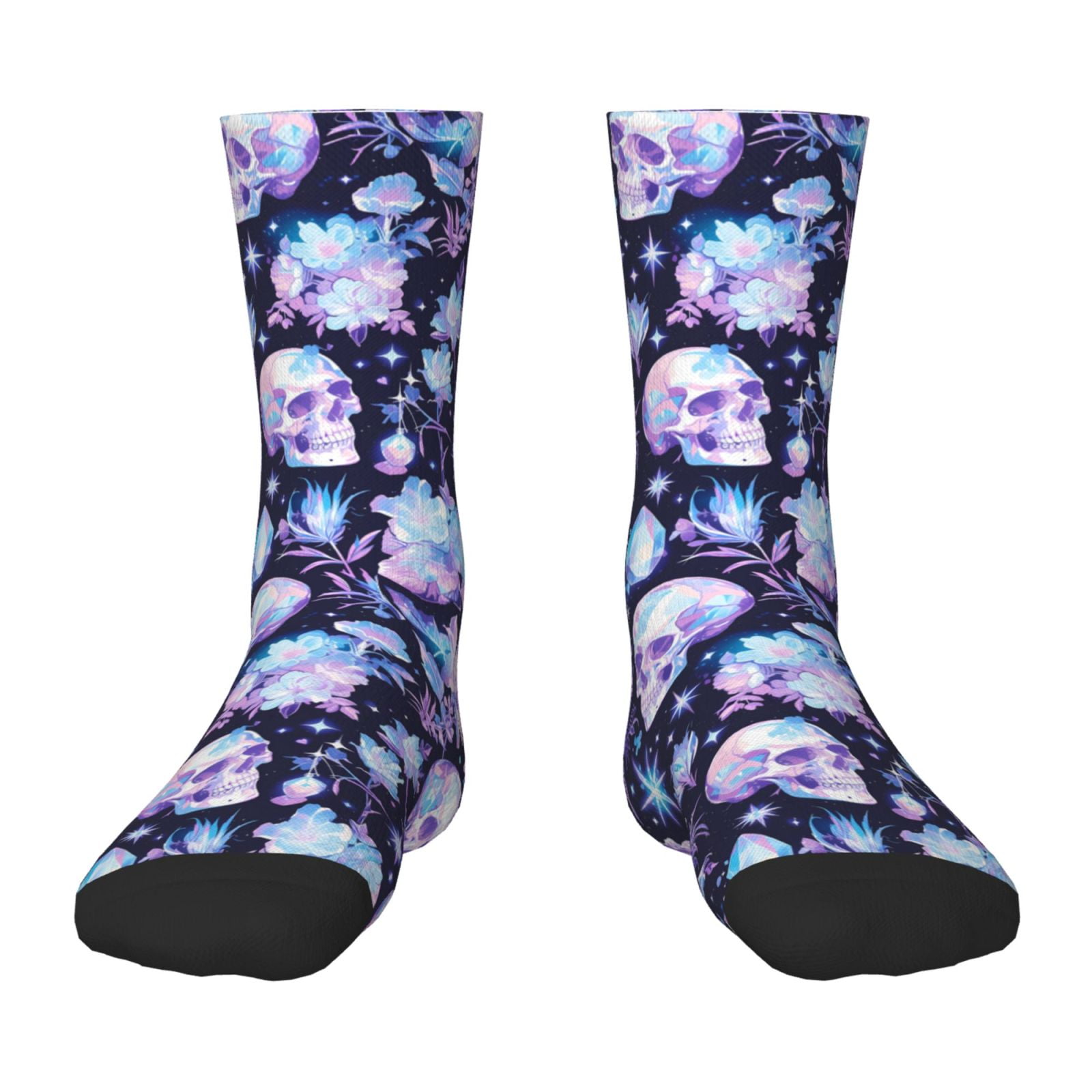 Fuzoiu Skull crystal flower Print Kids Socks For Boys Girls,Grip Crew ...