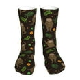 thumbnail image 1 of Fuzoiu Sloth Doing Yoga Print Crew Socks,Casual Athletic Gym LightWeight Thin Socks,Casual Crew Socks for Men Woman,Calf Length Crew Socks, 1 of 7