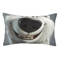 thumbnail image 1 of Fuzoiu Smiling Polar Bear Print Pillow Case with Hidden Zipper,Pillow Covers,Soft and Comfortable Pillowcase-20"x30", 1 of 6