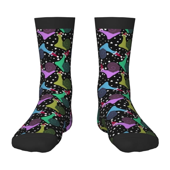 Fuzoiu Snails 1 Print Kids Socks For Boys Girls,Grip Crew Socks with Non Slip,Lightweight Stretch Crew Socks,Toddlers Crew Boot Socks