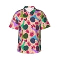 thumbnail image 1 of Fuzoiu Snails Print Hawaiian Shirt for Men, Summer Beach Casual Short Sleeve Button Down Shirts, Men’s Beach Summer Shirts with Pocket,3X-Large, 1 of 7