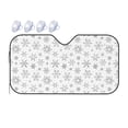 thumbnail image 1 of Fuzoiu Snowflake Minimalist Print Car Windshield Sunshade,Foldable Reflective Sun Visor,Windshield Sun Shade,UV Rays Sun Visor Shade,Auto Front Sun Shield Shade-Medium, 1 of 8