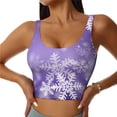 thumbnail image 1 of Fuzoiu Snowflakes Print Women's Sports Vest,U-Back Sports Tank,Gym Vests,Athletic Sleeveless Shirts,Exercise Undershirts,Yoga, Gym, and Dance Wear-XX-Large, 1 of 8
