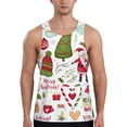 thumbnail image 1 of Fuzoiu Snowflakes Santa Claus Print Men's Workout Tank Tops,Sleeveless Gym Shirt Quick Dry,Fitness Bodybuilding T-Shirt,Muscle Athletic Workout Tee-Medium, 1 of 7