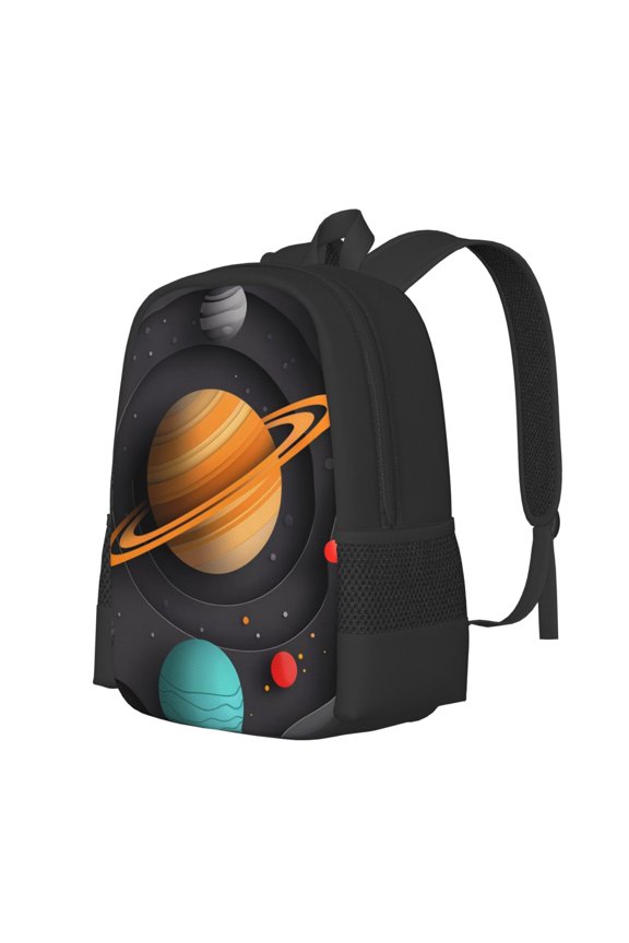 Solar System Paper Art Print Large Capacity Backpack,Travel Backpack,Laptop Bag,College School Rucksack Bag,for School, Travel & Outdoor Activities