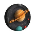 thumbnail image 1 of Fuzoiu Solar System Paper Art Print Universal Spare Tire Cover with Buckle Strap, Waterproof Wheel Covers for Jeep, Trailer, RV, Truck and All Car-16 inch, 1 of 6