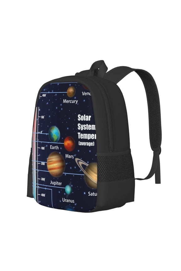 Solar System Print Large Capacity Backpack,Travel Backpack,Laptop Bag,College School Rucksack Bag,for School, Travel & Outdoor Activities