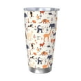 thumbnail image 1 of Fuzoiu South American Animals Print 20oz Tumbler, Stainless Steel Vacuum Insulated Car Cup, Insulated Coffee Mug,Travel Mug with Lid,Thermal Cup for Outdoor-Without Straw, 1 of 8