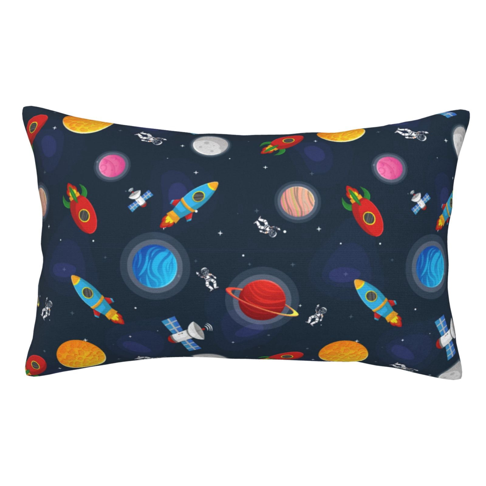 Fuzoiu Space Cartoon Print Pillow Case With Hidden Zipper Pillow Covers fuzoiu-space-cartoon-print-pillow-case-with-hidden-zipper-pillow-covers