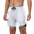 thumbnail image 1 of Fuzoiu Space Dinosaur Print Men's Swim Shorts,Quick-Dry Double-Layer Swim Trunks,Board Trunks,Beach Shorts Swimwear Bathing Suits-X-Large, 1 of 6