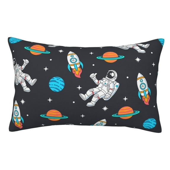 Fuzoiu Space Print Pillow Case with Hidden Zipper,Pillow Covers,Soft and Comfortable Pillowcase-14"x20"